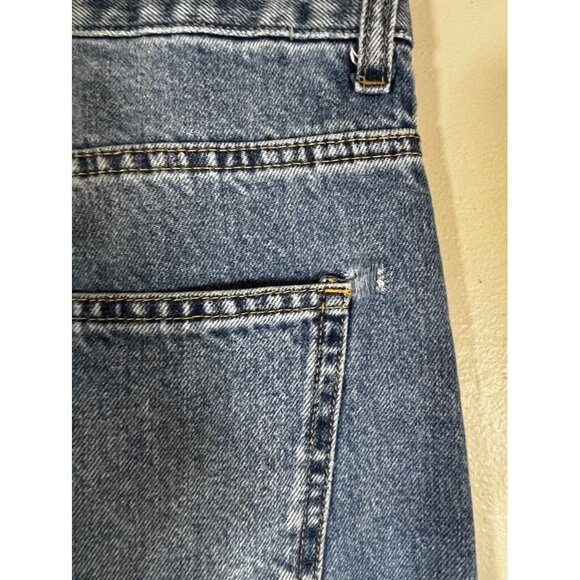 H&M Denim Wide Leg Jeans Blue 6 Unicorn Sequin Western Festival Concert Fairy - Picture 7 of 11